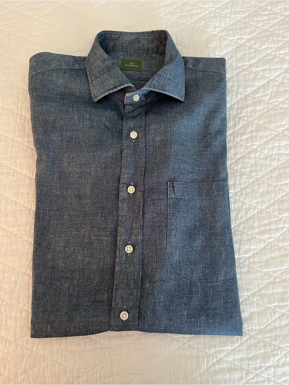 Sid Mashburn Spread Collar Sport Shirt
